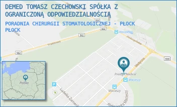 PORADNIA CHIRURGII STOMATOLOGICZNEJ - PŁOCK - DEMED TOMASZ CZECHOWSKI SPÓŁKA Z OGRANICZONĄ ODPOWIEDZIALNOŚCIĄ - MEDYCZNA 8/210,  PŁOCK