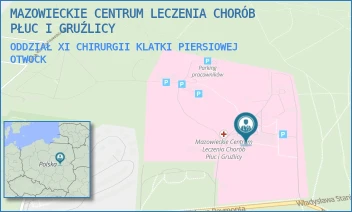 ODDZIAŁ XI CHIRURGII KLATKI PIERSIOWEJ - MAZOWIECKIE CENTRUM LECZENIA CHORÓB PŁUC I GRUŹLICY - REYMONTA 83/91,  OTWOCK