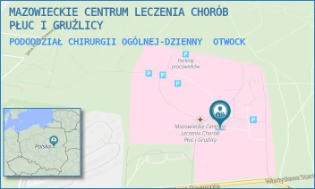 PODODDZIAŁ CHIRURGII OGÓLNEJ-DZIENNY - MAZOWIECKIE CENTRUM LECZENIA CHORÓB PŁUC I GRUŹLICY - REYMONTA 83/91,  OTWOCK