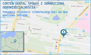 PORADNIA CHIRURGII STOMATOLOGICZNEJ WA-MAK - CORTEN DENTAL SPÓŁKA Z OGRANICZONĄ ODPOWIEDZIALNOŚCIĄ - MAKOLĄGWY 21/U4,  WARSZAWA URSYNÓW