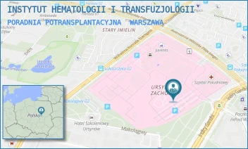 PORADNIA POTRANSPLANTACYJNA - INSTYTUT HEMATOLOGII I TRANSFUZJOLOGII - INDIRY GANDHI 14,  WARSZAWA