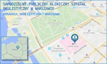 PORADNIA OKULISTYCZNA - SAMODZIELNY PUBLICZNY KLINICZNY SZPITAL OKULISTYCZNY W WARSZAWIE - SIERAKOWSKIEGO 13,  WARSZAWA
