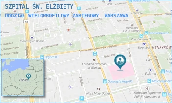 ODDZIAŁ WIELOPROFILOWY ZABIEGOWY - SZPITAL ŚW. ELŻBIETY - SEWERYNA GOSZCZYŃSKIEGO 1,  WARSZAWA
