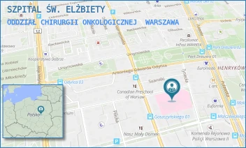 ODDZIAŁ CHIRURGII ONKOLOGICZNEJ - SZPITAL ŚW. ELŻBIETY - SEWERYNA GOSZCZYŃSKIEGO 1,  WARSZAWA