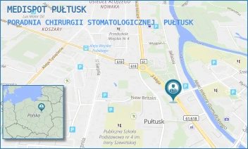 PORADNIA CHIRURGII STOMATOLOGICZNEJ - MEDISPOT PUŁTUSK - 3 MAJA 16,  PUŁTUSK