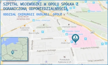 ODDZIAŁ CHIRURGII OGÓLNEJ - SZPITAL WOJEWÓDZKI W OPOLU SPÓŁKA Z OGRANICZONĄ ODPOWIEDZIALNOŚCIĄ - UL. KATOWICKA 64,  OPOLE