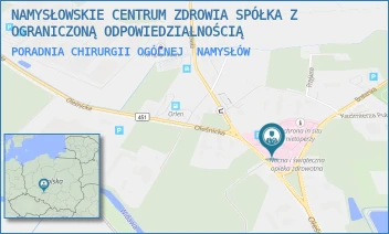 PORADNIA CHIRURGII OGÓLNEJ - NAMYSŁOWSKIE CENTRUM ZDROWIA SPÓŁKA Z OGRANICZONĄ ODPOWIEDZIALNOŚCIĄ - UL. OLEŚNICKA 4,  NAMYSŁÓW
