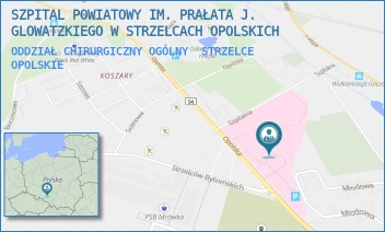 ODDZIAŁ CHIRURGICZNY OGÓLNY - SZPITAL POWIATOWY IM. PRAŁATA J. GLOWATZKIEGO W STRZELCACH OPOLSKICH - UL. OPOLSKA 36,  STRZELCE OPOLSKIE