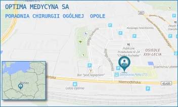 PORADNIA CHIRURGII OGÓLNEJ - OPTIMA MEDYCYNA SA - UL. DAMBONIA 171,  OPOLE