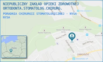 PORADNIA CHIRURGII STOMATOLOGICZNEJ - NYSA - NIEPUBLICZNY ZAKŁAD OPIEKI ZDROWOTNEJ ORTODONTA.STOMATOLOG.CHIRURG. - UL. MARII MERKET 16A/1U,  NYSA