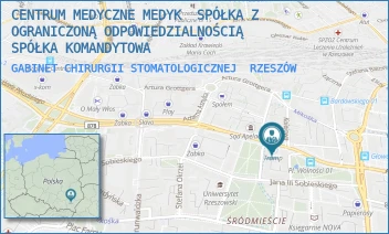 GABINET CHIRURGII STOMATOLOGICZNEJ - CENTRUM MEDYCZNE MEDYK  SPÓŁKA Z OGRANICZONĄ ODPOWIEDZIALNOŚCIĄ SPÓŁKA KOMANDYTOWA - UL. PIŁSUDSKIEGO 31,  RZESZÓW