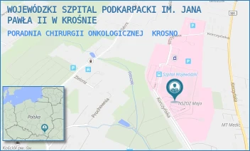 PORADNIA CHIRURGII ONKOLOGICZNEJ - WOJEWÓDZKI SZPITAL PODKARPACKI IM. JANA PAWŁA II W KROŚNIE - UL. KORCZYŃSKA 57,  KROSNO