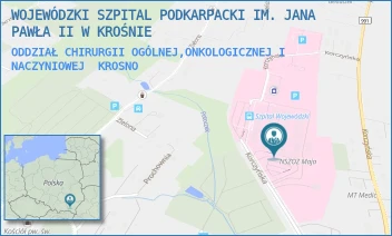 ODDZIAŁ CHIRURGII OGÓLNEJ,ONKOLOGICZNEJ I NACZYNIOWEJ - WOJEWÓDZKI SZPITAL PODKARPACKI IM. JANA PAWŁA II W KROŚNIE - UL. KORCZYŃSKA 57,  KROSNO