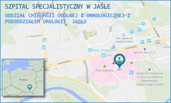 ODDZIAŁ CHIRURGII OGÓLNEJ I ONKOLOGICZNEJ Z PODODDZIAŁEM UROLOGII - SZPITAL SPECJALISTYCZNY W JAŚLE - UL. LWOWSKA 22,  JASŁO