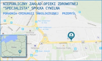 PORADNIA CHIRURGII ONKOLOGICZNEJ - NIEPUBLICZNY ZAKŁAD OPIEKI ZDROWOTNEJ "SPECJALISTA" SPÓŁKA CYWILNA - LWOWSKA 9,  PRZEMYŚL