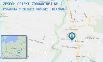 PORADNIA CHIRURGII OGÓLNEJ - ZESPÓŁ OPIEKI ZDROWOTNEJ NR 2 W RZESZOWIE - UL. ARMII KRAJOWEJ 5,  BŁAŻOWA