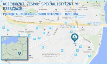PORADNIA CHIRURGII ONKOLOGICZNEJ - WOJEWÓDZKI ZESPÓŁ SPECJALISTYCZNY W RZESZOWIE - UL. HETMAŃSKA 120,  RZESZÓW