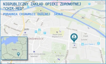 PORADNIA CHIRURGII OGÓLNEJ - NIEPUBLICZNY ZAKŁAD OPIEKI ZDROWOTNEJ "CHIR-MED" - UL. JANA PAWŁA II 35,  JASŁO