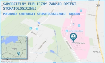 PORADNIA CHIRURGII STOMATOLOGICZNEJ - SAMODZIELNY PUBLICZNY ZAKŁAD OPIEKI STOMATOLOGICZNEJ - UL. KORCZYŃSKA 57,  KROSNO