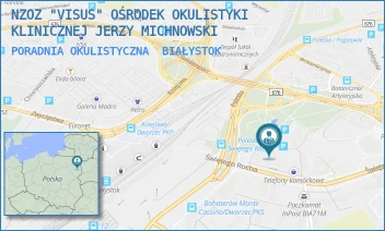 PORADNIA OKULISTYCZNA - NZOZ "VISUS" OŚRODEK OKULISTYKI KLINICZNEJ JERZY MICHNOWSKI - ŚW. ROCHA 12A,  BIAŁYSTOK