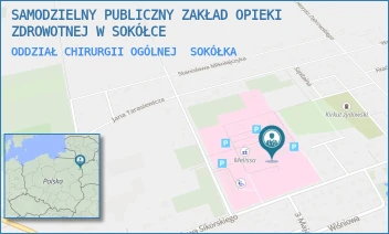 ODDZIAŁ CHIRURGII OGÓLNEJ - SAMODZIELNY PUBLICZNY ZAKŁAD OPIEKI ZDROWOTNEJ W SOKÓŁCE - GEN. WŁADYSŁAWA SIKORSKIEGO 40,  SOKÓŁKA