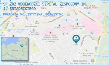 PORADNIA OKULISTYCZNA - SP ZOZ WOJEWÓDZKI SZPITAL ZESPOLONY IM. J. ŚNIADECKIEGO - WOŁODYJOWSKIEGO 2/1,  BIAŁYSTOK