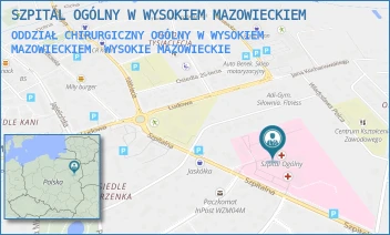 ODDZIAŁ CHIRURGICZNY OGÓLNY W WYSOKIEM MAZOWIECKIEM - SZPITAL OGÓLNY W WYSOKIEM MAZOWIECKIEM - SZPITALNA 5,  WYSOKIE MAZOWIECKIE