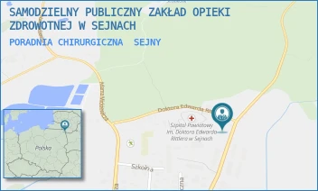 PORADNIA CHIRURGICZNA - SAMODZIELNY PUBLICZNY ZAKŁAD OPIEKI ZDROWOTNEJ W SEJNACH - WILEŃSKA 45,  SEJNY