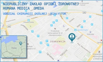 ODDZIAŁ CHIRURGII OGÓLNEJ - NIEPUBLICZNY ZAKŁAD OPIEKI ZDROWOTNEJ HUMANA MEDICA  OMEDA - FABRYCZNA 39,  BIAŁYSTOK
