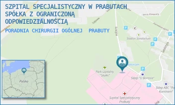PORADNIA CHIRURGII OGÓLNEJ - SZPITAL SPECJALISTYCZNY W PRABUTACH SPÓŁKA Z OGRANICZONĄ ODPOWIEDZIALNOŚCIĄ - UL. KURACYJNA 30,  PRABUTY
