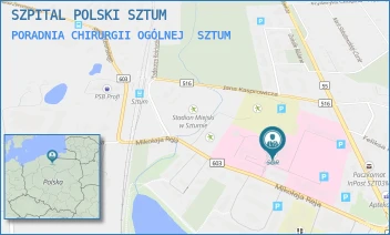 PORADNIA CHIRURGII OGÓLNEJ - SZPITAL POLSKI SZTUM - UL. REJA 12,  SZTUM