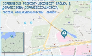 ODDZIAŁ OTOLARYNGOLOGICZNY - COPERNICUS PODMIOT LECZNICZY SPÓŁKA Z OGRANICZONĄ ODPOWIEDZIALNOŚCIĄ - UL. POWSTAŃCÓW WARSZAWSKICH 1-2,  GDAŃSK