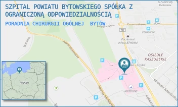 PORADNIA CHIRURGII OGÓLNEJ - SZPITAL POWIATU BYTOWSKIEGO SPÓŁKA Z OGRANICZONĄ ODPOWIEDZIALNOŚCIĄ - UL. LĘBORSKA 13,  BYTÓW