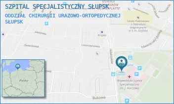 ODDZIAŁ CHIRURGII URAZOWO-ORTOPEDYCZNEJ - WOJEWÓDZKI SZPITAL SPECJALISTYCZNY IM. JANUSZA KORCZAKA W SŁUPSKU SPÓŁKA Z OGRANICZONĄ ODPOWIEDZIALNOŚCIĄ - UL. HUBALCZYKÓW 1,  SŁUPSK