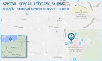 ODDZIAŁ OTORYNOLARYNGOLOGICZNY - WOJEWÓDZKI SZPITAL SPECJALISTYCZNY IM. JANUSZA KORCZAKA W SŁUPSKU SPÓŁKA Z OGRANICZONĄ ODPOWIEDZIALNOŚCIĄ - UL. HUBALCZYKÓW 1,  SŁUPSK