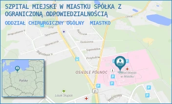 ODDZIAŁ CHIRURGICZNY OGÓLNY - SZPITAL MIEJSKI W MIASTKU SPÓŁKA Z OGRANICZONĄ ODPOWIEDZIALNOŚCIĄ - UL. GENERAŁA J. WYBICKIEGO 30,  MIASTKO