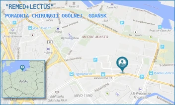 PORADNIA CHIRURGII OGÓLNEJ - "REMED+LECTUS" - UL. WAŁOWA 27,  GDAŃSK