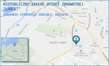 PORADNIA CHIRURGII OGÓLNEJ - NIEPUBLICZNY ZAKŁAD OPIEKI ZDROWOTNEJ "LANCET" - UL. 11 LISTOPADA 20,  KWIDZYN