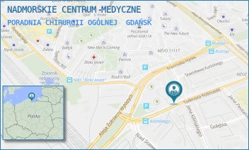 PORADNIA CHIRURGII OGÓLNEJ - NADMORSKIE CENTRUM MEDYCZNE SPÓŁKA Z OGRANICZONĄ ODPOWIEDZIALNOŚCIĄ - UL. JANA KILIŃSKIEGO 34,  GDAŃSK