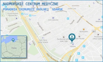 PORADNIA CHIRURGII OGÓLNEJ - NADMORSKIE CENTRUM MEDYCZNE SPÓŁKA Z OGRANICZONĄ ODPOWIEDZIALNOŚCIĄ - UL. ŚWIĘTOKRZYSKA 4,  GDAŃSK