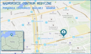 PORADNIA CHIRURGII OGÓLNEJ - NADMORSKIE CENTRUM MEDYCZNE SPÓŁKA Z OGRANICZONĄ ODPOWIEDZIALNOŚCIĄ - UL. JAGIELLOŃSKA 7,  GDAŃSK