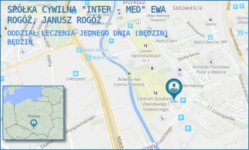 ODDZIAŁ LECZENIA JEDNEGO DNIA (BĘDZIN) - SPÓŁKA CYWILNA "INTER - MED" EWA ROGÓŻ, JANUSZ ROGÓŻ - UL. KRASICKIEGO 14,  BĘDZIN