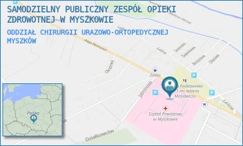 ODDZIAŁ CHIRURGII URAZOWO-ORTOPEDYCZNEJ - SAMODZIELNY PUBLICZNY ZESPÓŁ OPIEKI ZDROWOTNEJ W MYSZKOWIE - UL. ALEJA WOLNOŚCI 29, MYSZKÓW