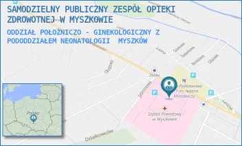 ODDZIAŁ POŁOŻNICZO - GINEKOLOGICZNY Z PODODDZIAŁEM NEONATOLOGII - SAMODZIELNY PUBLICZNY ZESPÓŁ OPIEKI ZDROWOTNEJ W MYSZKOWIE - UL. ALEJA WOLNOŚCI 29, MYSZKÓW