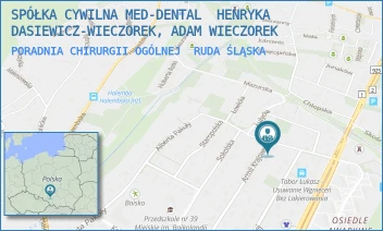 PORADNIA CHIRURGII OGÓLNEJ - MED-DENTAL WIECZOREK I WSPÓLNICY SPÓŁKA JAWNA - UL. HARCERSKA 3,  RUDA ŚLĄSKA