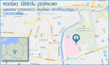 ODDZIAŁ CHIRURGII URAZOWO-ORTOPEDYCZNEJ - MIEJSKI SZPITAL ZESPOLONY - UL. MIROWSKA 15,  CZĘSTOCHOWA