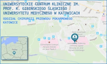 ODDZIAŁ CHIRURGII PRZEWODU POKARMOWEGO - UNIWERSYTECKIE CENTRUM KLINICZNE IM. PROF. K. GIBIŃSKIEGO ŚLĄSKIEGO UNIWERSYTETU MEDYCZNEGO W KATOWICACH - UL. MEDYKÓW 14,  KATOWICE