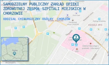 ODDZIAŁ CHIRURGICZNY OGÓLNY - SAMODZIELNY PUBLICZNY ZAKŁAD OPIEKI ZDROWOTNEJ ZESPÓŁ SZPITALI MIEJSKICH W CHORZOWIE - UL. STRZELCÓW BYTOMSKICH 11,  CHORZÓW