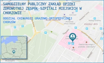 ODDZIAŁ CHIRURGII URAZOWO-ORTOPEDYCZNEJ - SAMODZIELNY PUBLICZNY ZAKŁAD OPIEKI ZDROWOTNEJ ZESPÓŁ SZPITALI MIEJSKICH W CHORZOWIE - UL. STRZELCÓW BYTOMSKICH 11,  CHORZÓW
