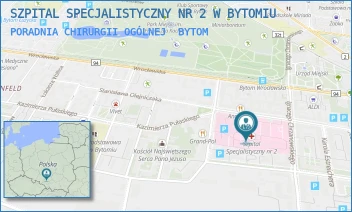 PORADNIA CHIRURGII OGÓLNEJ - SZPITAL SPECJALISTYCZNY NR 2 W BYTOMIU - UL. BATOREGO 15,  BYTOM